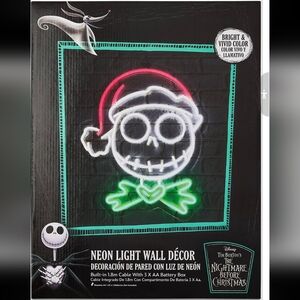 Nwt Nightmare Before Christmas Jack Skellington LED Light Up Hanging Wall Decor